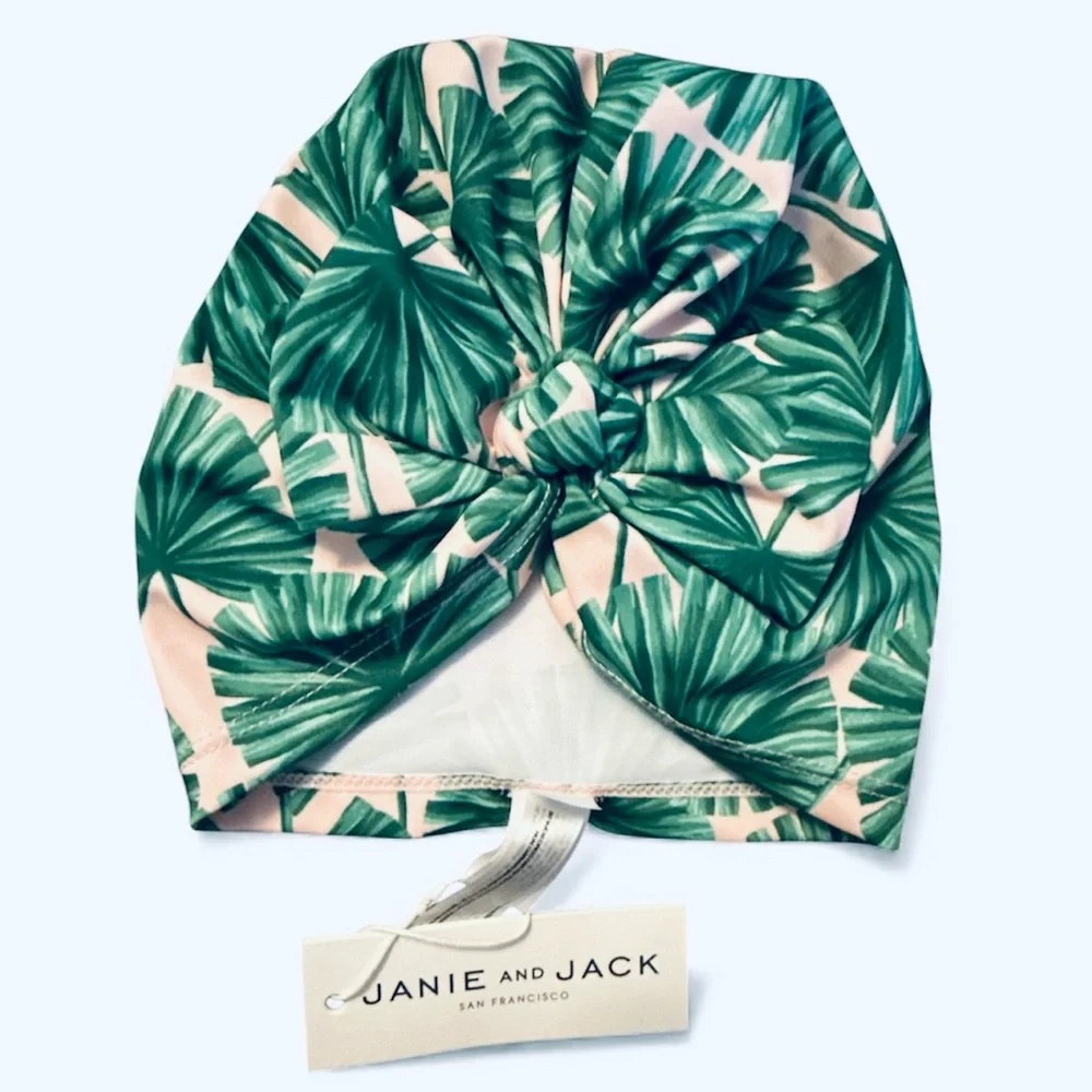 Janie & Jack Recycled Palm Swim Headwrap